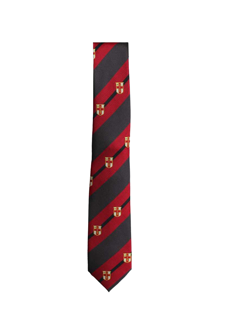 Chilton St James Senior Tie Charcoal/Red 1SZ